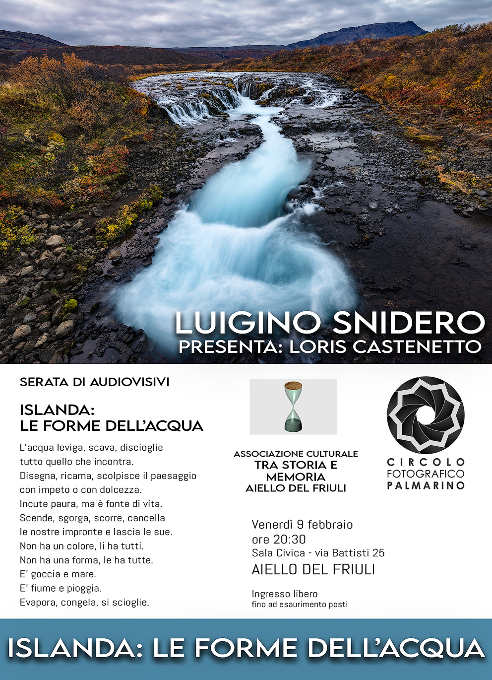 Islanda: le forme dell'acqua - di Luigino Snidero - Circolo Fotografico  Palmarino